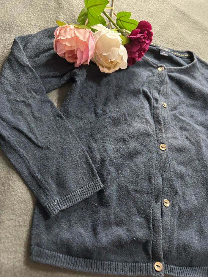 Gilet bleu marine fille - photo numéro 3