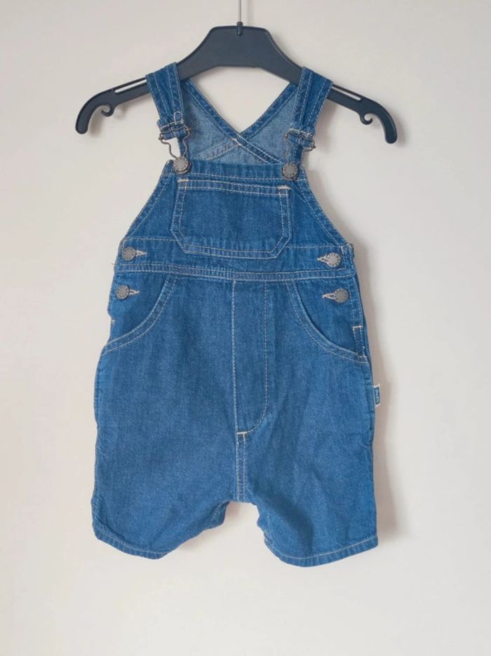Salopette Short Jean / Petit Bateau - 3 mois