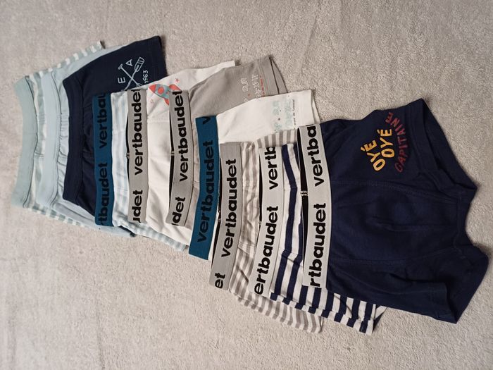 Lot de 10 boxers Vertbaudet 2 ans (réf perso T19)