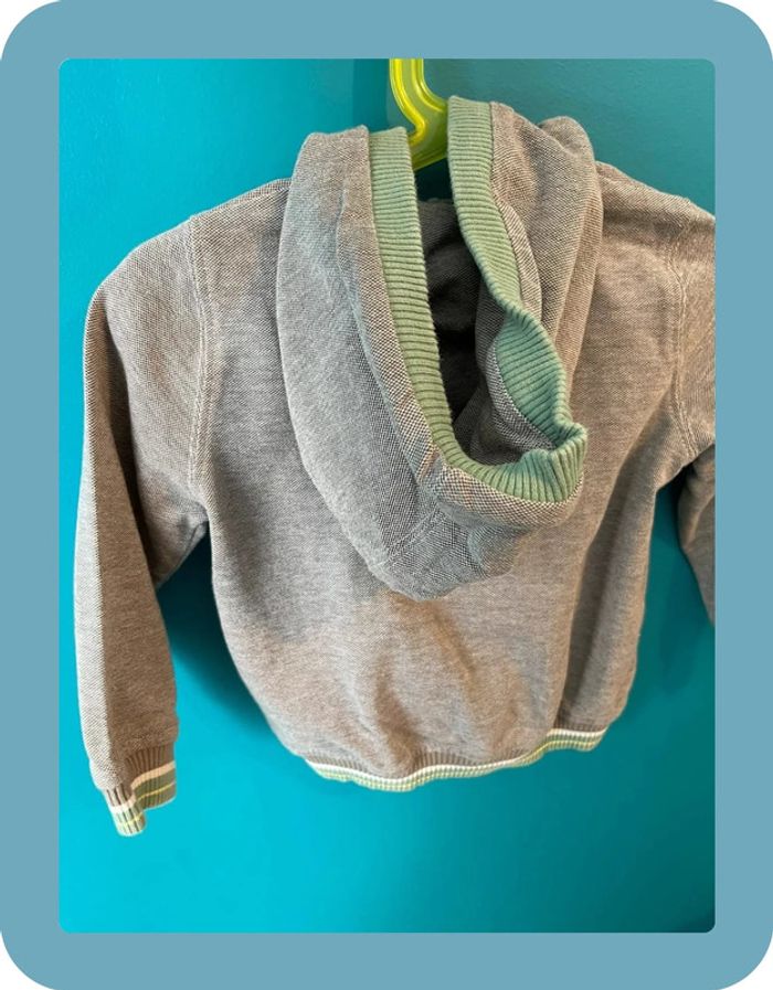 Beau sweat à capuche zippé 3 ans sergent major - photo numéro 3