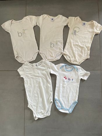 Lot de 5 bodys bébé garçon 