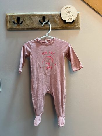 Pyjama mi saison rose 6 mois