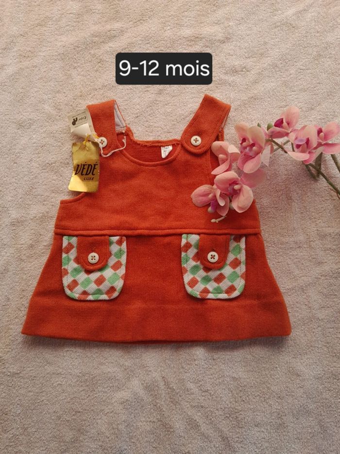 Robe chasuble vintage neuf 9 12 mois