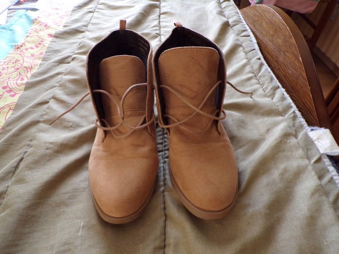 Bottines marrons claires pointure 42