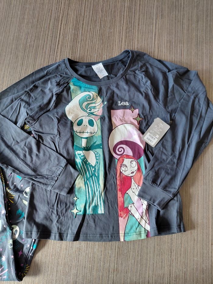 Superbe pyjama L'étrange Noël de Mr Jack De Tim Burton Disney 🩵 - photo numéro 4