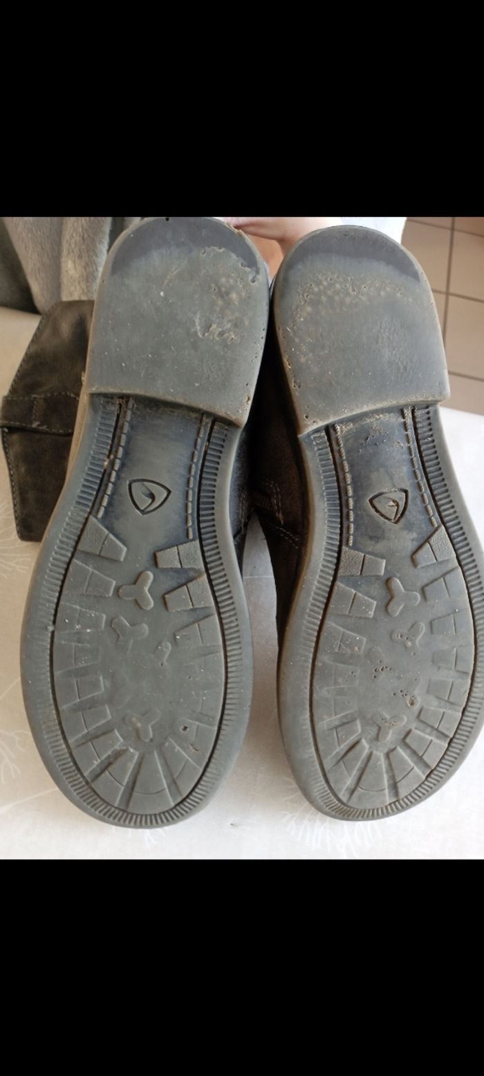 Bottines grise à fermeture éclair kitétoi taille 34 - photo numéro 5