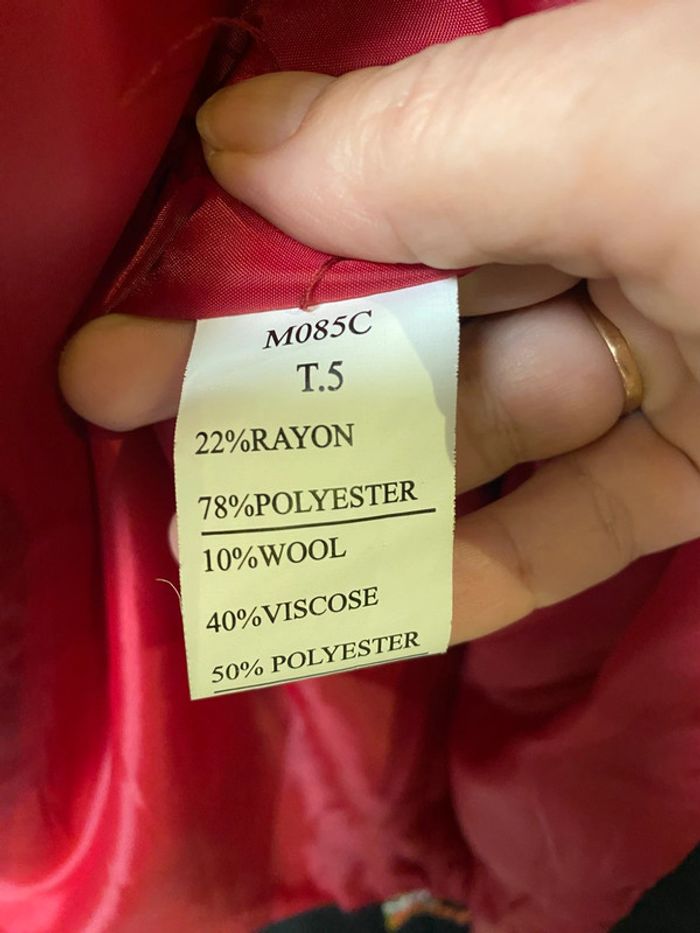 Magnifique manteau original Fruisible taille 42 en excellent état - photo numéro 9