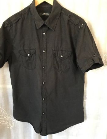 Chemise finement rayée manches courtes L Celio