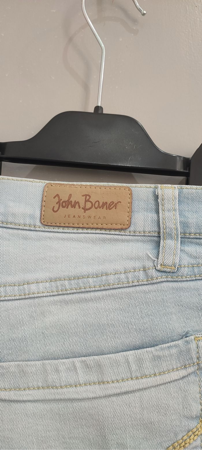 Jean bleu clair en coton John Baner – Taille 38 - photo numéro 6