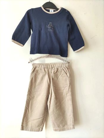 Ensemble Petit Bateau fille 12 mois