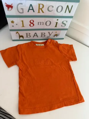 Haut tee shirt manches courtes 18 mois
