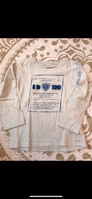 T-shirt manches longues interdit de me gronder taille 4 ans
