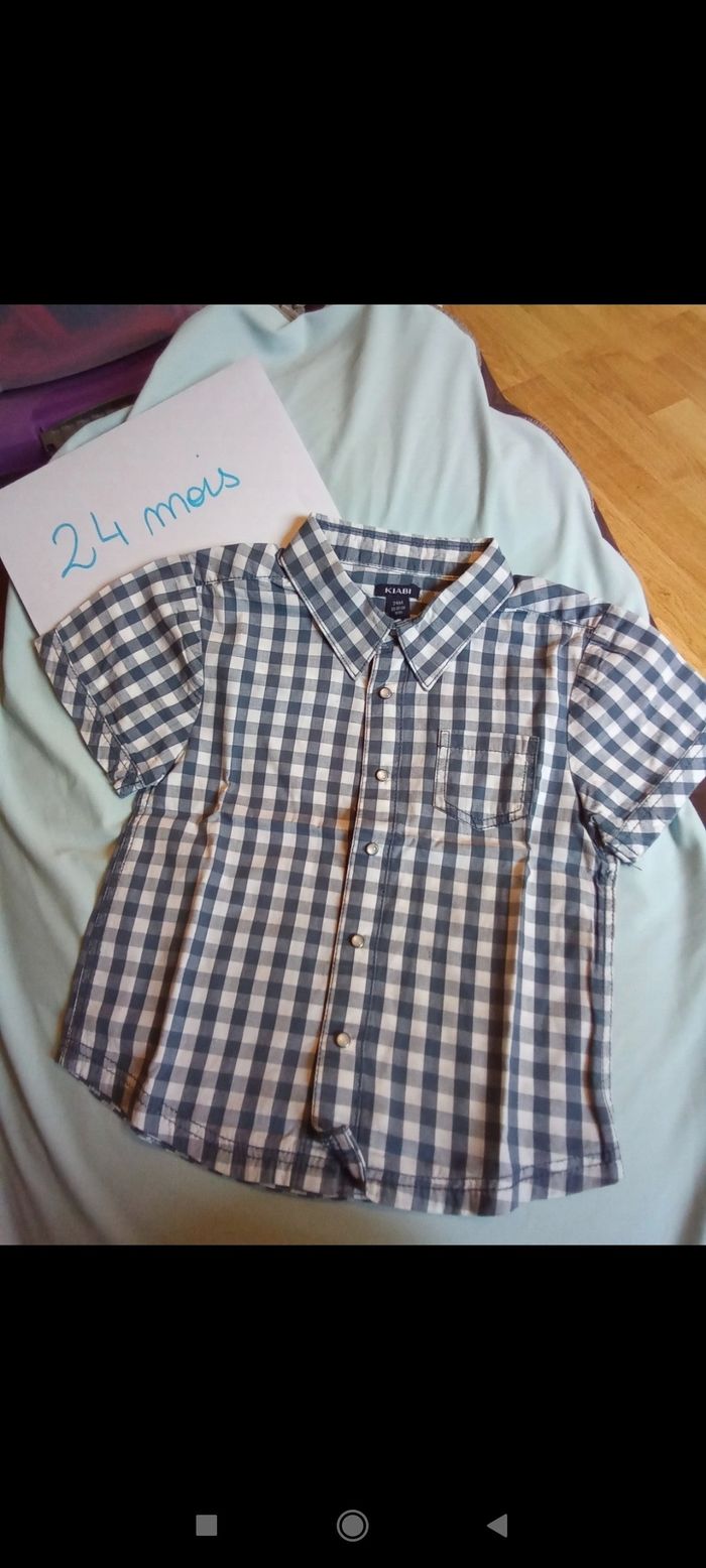 Chemise mc 24 mois