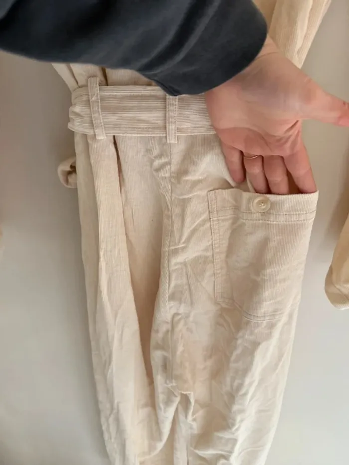 Combinaison velours beige - photo numéro 7