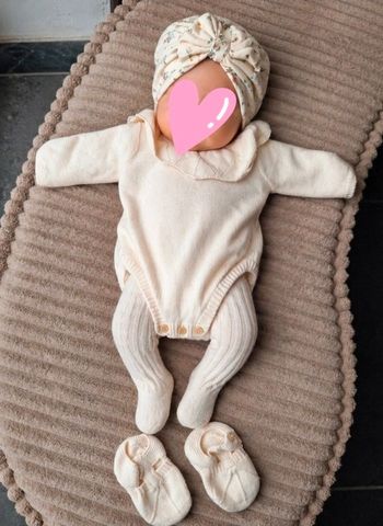 Ensemble naissance crème 