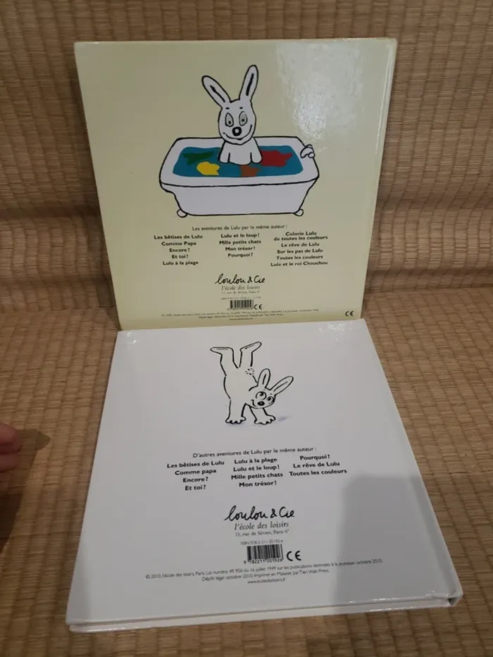 2 livres Les aventures de Lulu d'Alex Sanders - photo numéro 3