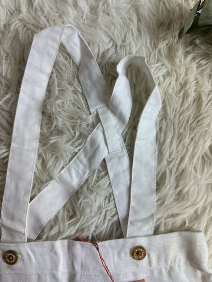 Short blanc à bretelle Neck & Neck taille 12-18 mois - photo numéro 3