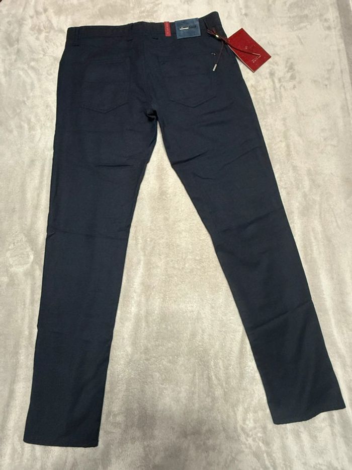Tramarossa - Jean en laine, coupe droite, Bleu foncé, taille 36 - photo numéro 8