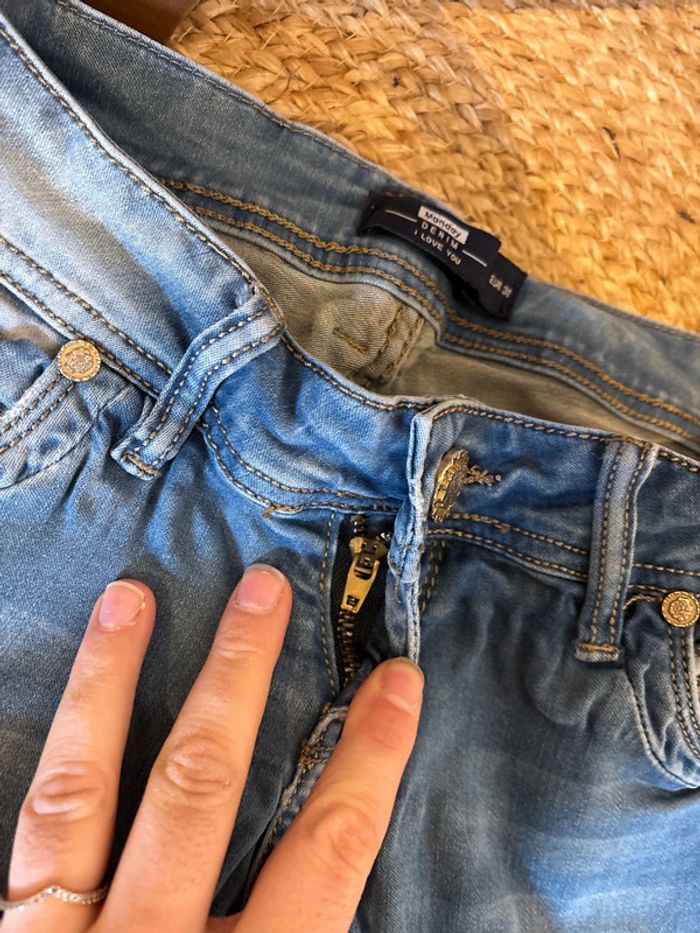 Pantacourt en jeans femme taille 38 - photo numéro 4