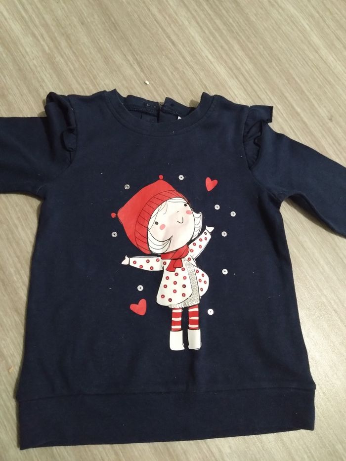 Tee shirt manches longues, 18 mois - photo numéro 2