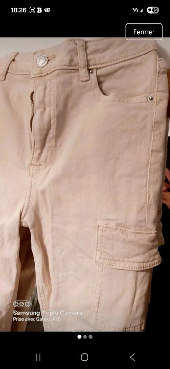 Pantalon cargo skinny 