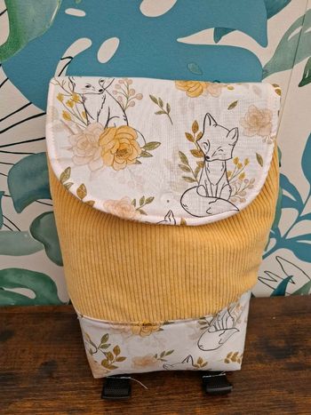 Sac à dos renard jaune 