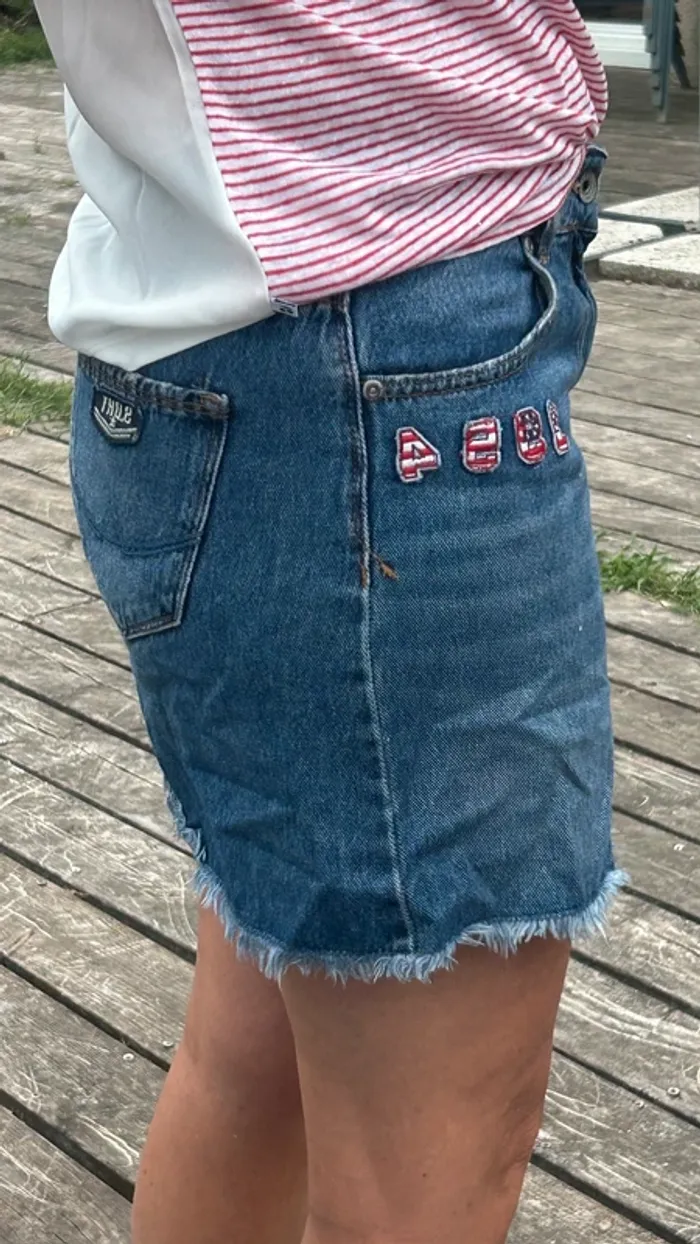 Jupe en jean SuperDry - photo numéro 2