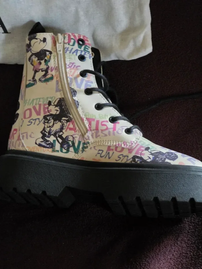 Bottines montantes Mickey coloré - photo numéro 10
