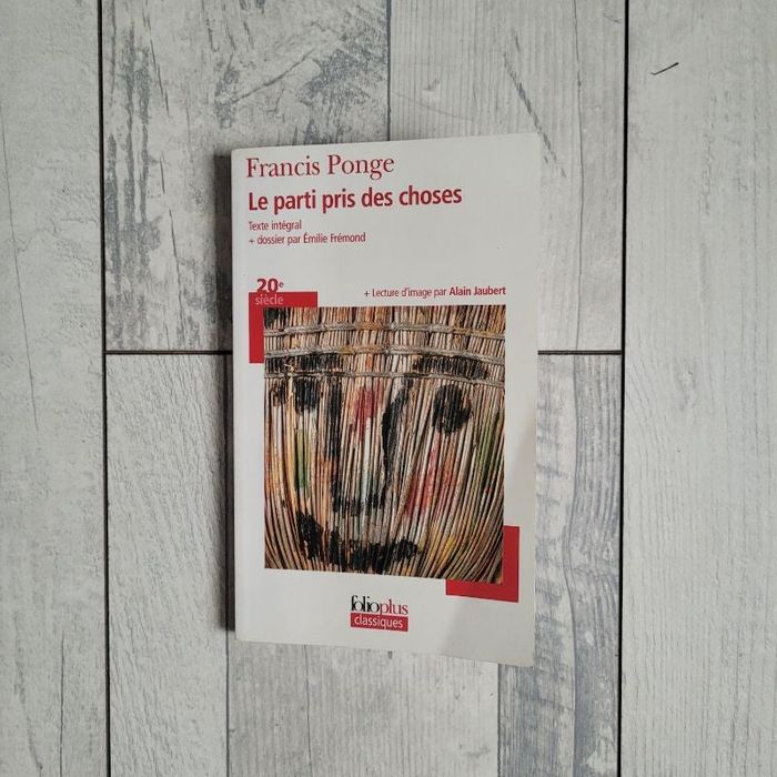 Livre Le parti pris des choses Francis Ponge
