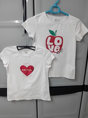 Lot 2 Tee-shirt fille KIABI 10ANS