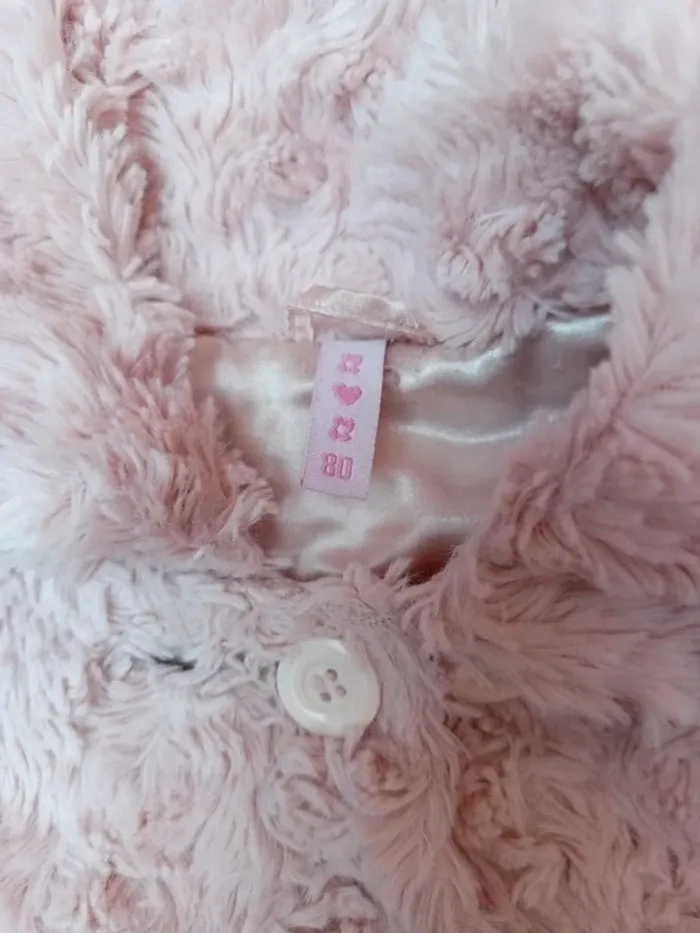 Magnifique doudoune rose excellent etat taille 12mois - photo numéro 2