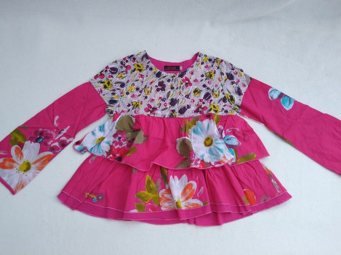 Blouse fleurie fille Catimini 8 ans - photo numéro 2