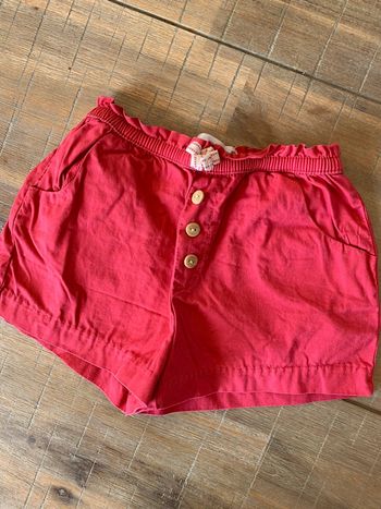 Short rouge 18/24m