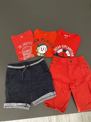 Lot 8 ans 2 shorts 3 t-shirt kiabi