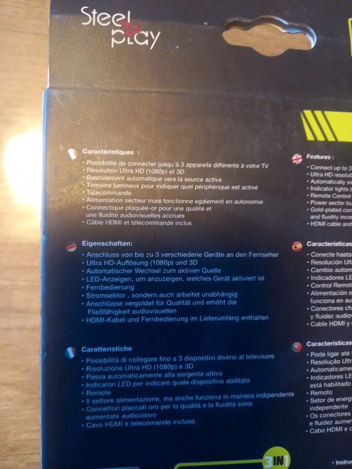 Hdmi 3d switch 3 in 1 - photo numéro 2