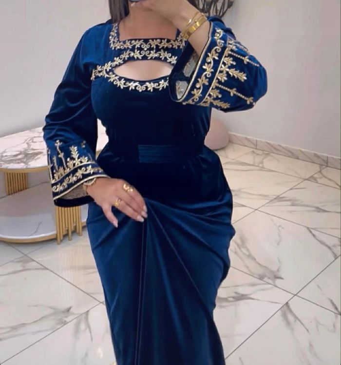 Caftan moderne bleu - photo numéro 7