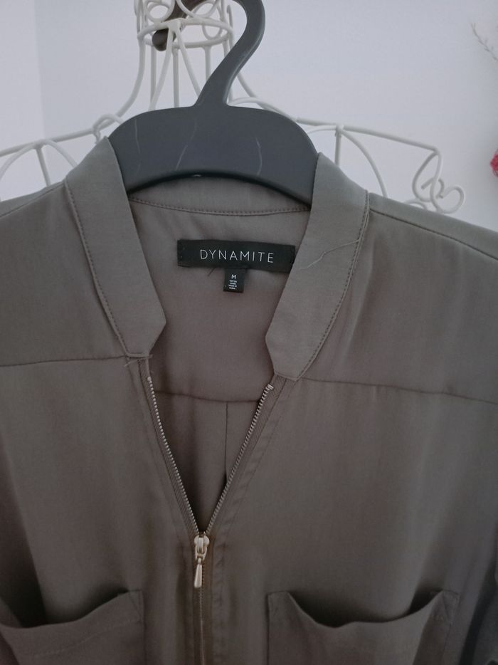 Robe chemise kaki M - photo numéro 6