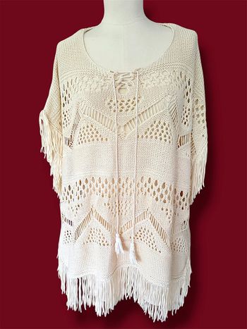 Haut à franges bohème taille grand