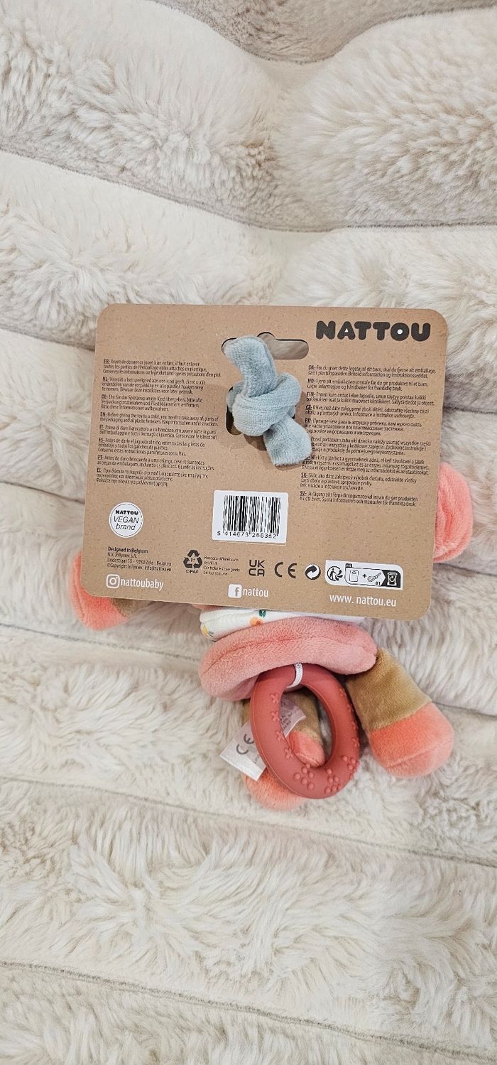 Peluche vibrante Mila la vache Nattou Neuf - photo numéro 6