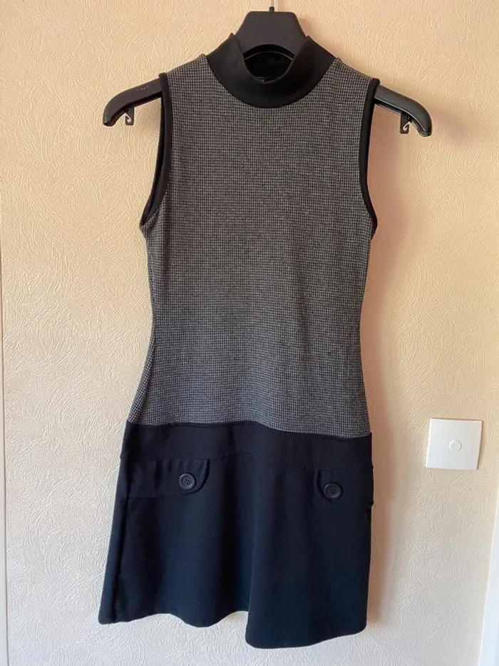 Robe noire et gris