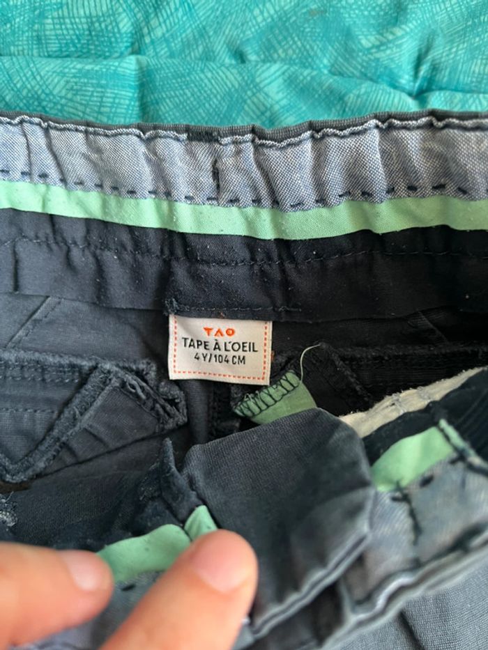 Chino pantalon bleu marine garçon 4 ans - photo numéro 2