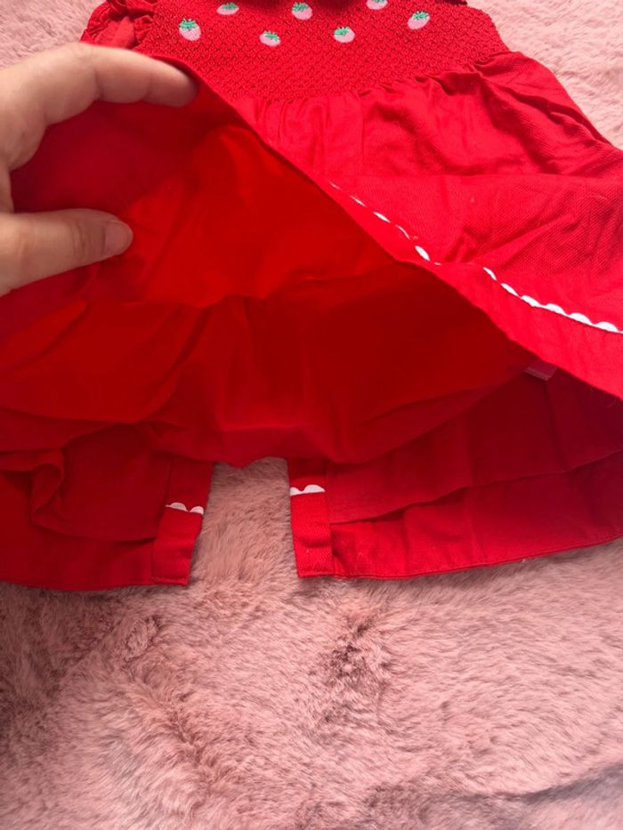 Robe rouge bébé fille 18 mois - photo numéro 3