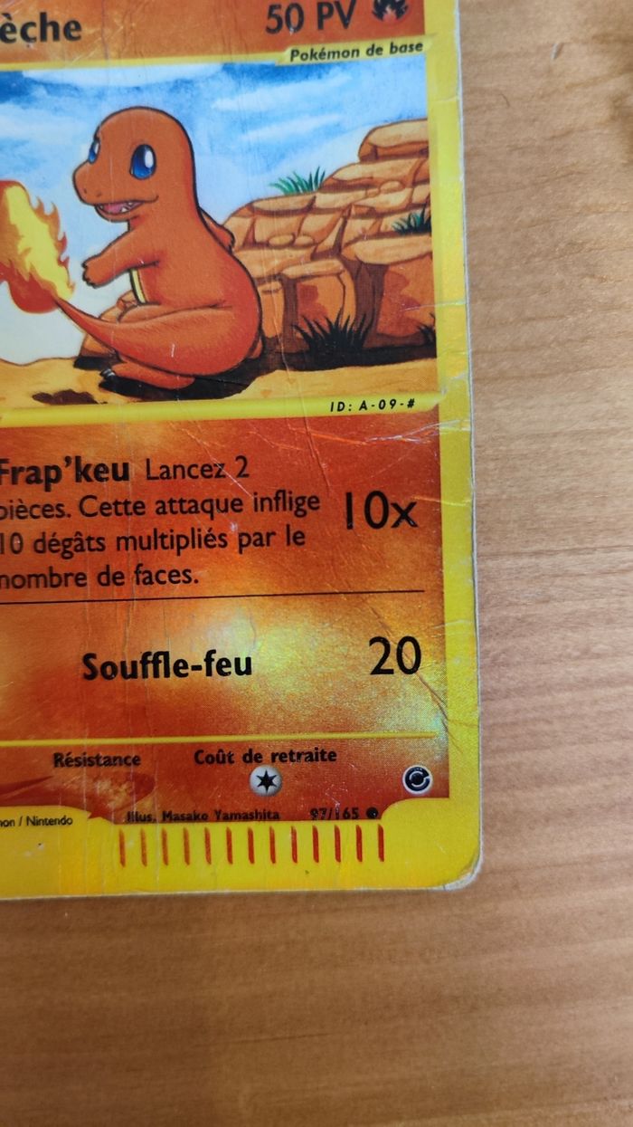 Reverse Salamèche 92/165 Serie Expédition carte pokémon bloc Wizards - photo numéro 4