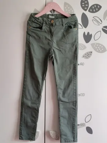 Jean skinny vert kaki