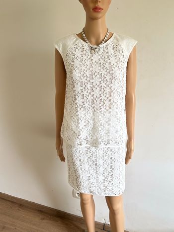 Ensemble blanc en dentelle Sud Express taille 38 TBE