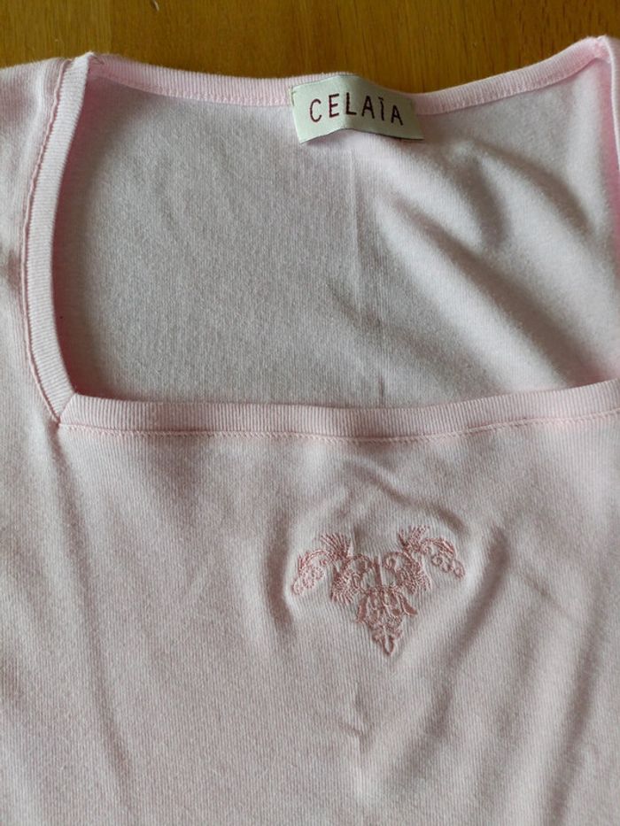 Tee-shirt rose Celaïa - photo numéro 2