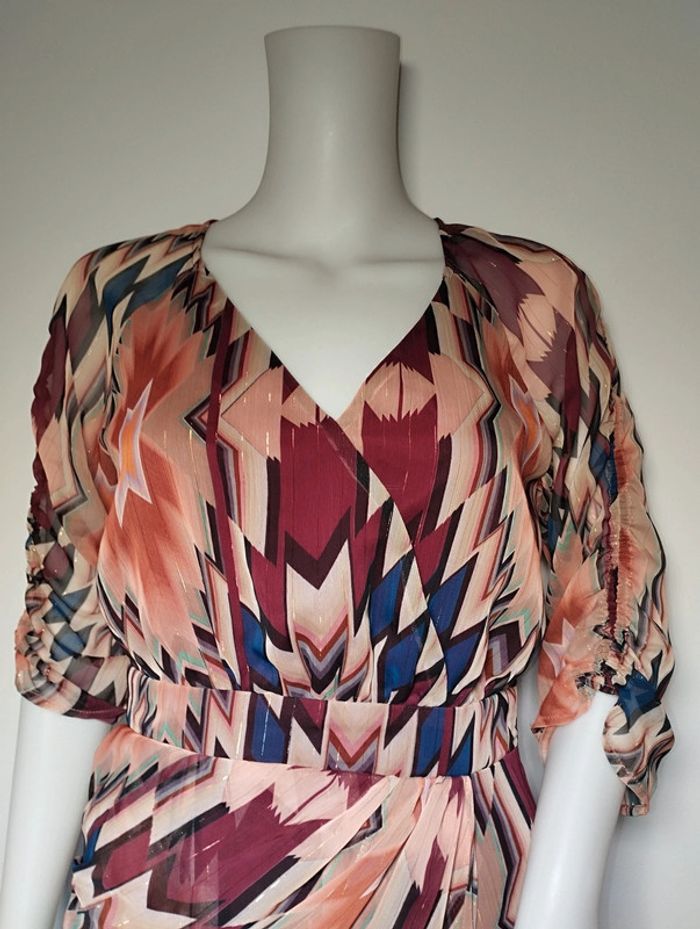 Robe multicolore et dorée taille 36 - photo numéro 2