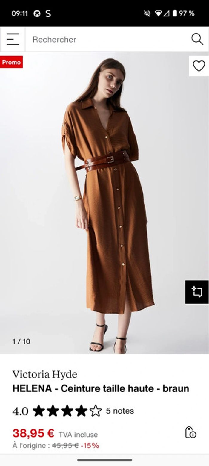 Ceinture Victoria Hyde London - Taile 110cm - Neuf avec étiquette - Soldé a 38.95€ - photo numéro 7