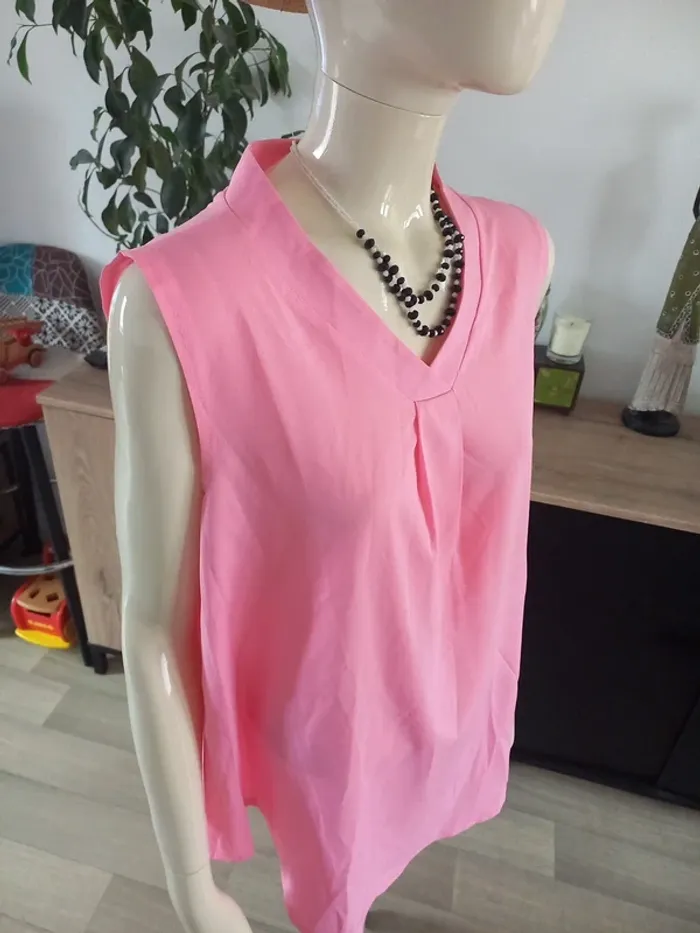 Débardeur femme rose, léger XL - photo numéro 3