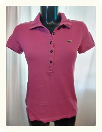Polo rose femme Lacoste
